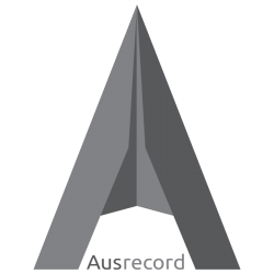 Ausrecord Logo Grey Square